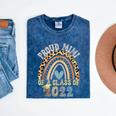 Proud Mimi Of a Class Of 2022 Graduate Graduation Rainbow Mineral Wash Tshirts Mineral Navy