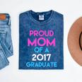 Proud Mom Of A 2017 Graduate Graduation Tee T-Shirt Mineral Wash Tshirts Mineral Navy