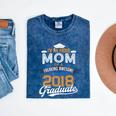 Proud Mom Of 2018 Graduate Shirt Graduation Grad Class Mineral Wash Tshirts Mineral Navy