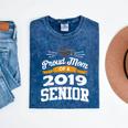 Proud Mom Of A 2019 Senior Graduation Class Outfit T-Shirt Mineral Wash Tshirts Mineral Navy