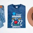 Proud Mom Of 2022 Pre K Graduate Graduation Mineral Wash Tshirts Mineral Navy
