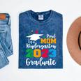 Proud Mom Of A 2023 Graduate Senior 2023 Graduation 23 Mineral Wash Tshirts Mineral Navy