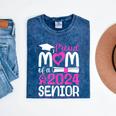 Proud Mom Of A 2024 Senior Graduation Mineral Wash Tshirts Mineral Navy