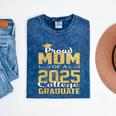 Proud Mom Of 2025 Graduate College Shirt Graduation Mineral Wash Tshirts Mineral Navy