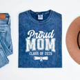 Proud Mom Of 2025 Graduate Senior Mom 25 Graduation Mineral Wash Tshirts Mineral Navy