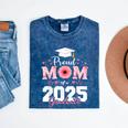 Proud Mom Of a 2025 Graduate Senior Mom Family Graduation Mineral Wash Tshirts Mineral Navy