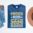 Proud Mom Of A 2025 Graduate Shirt Class Of 2025 Graduation Mineral Wash Tshirts Mineral Navy