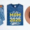 Proud Mom Of a 2025 Senior Graduate Graduation Mineral Wash Tshirts Mineral Navy