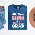 Proud Mom Of An Awesome 8th Grade Graduate 2026 Graduation Mineral Wash Tshirts Mineral Navy