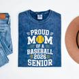 Proud Mom Of Baseball Senior 2026 Graduation Mineral Wash Tshirts Mineral Navy