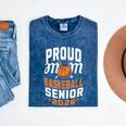 Proud Mom Of Basketball Senior 2026 Graduation Mineral Wash Tshirts Mineral Navy