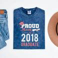 Proud Mom Of A Class 2018 Graduate Graduation Shirt Mineral Wash Tshirts Mineral Navy