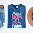 Proud Mom Of A Class 2019 Senior T Shirt Graduation Mineral Wash Tshirts Mineral Navy