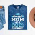 Proud Mom Of a Class Of 2021 Senior Graduate Graduation Mineral Wash Tshirts Mineral Navy