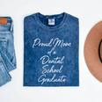 Proud Mom Dental School Graduate Graduation Tee Mineral Wash Tshirts Mineral Navy