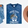 Proud Mom Of A Graduate Graduation Mama Mother Mineral Wash Tshirts Mineral Navy