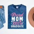 Proud Mom Of The Graduate Senior Class 2019 Graduation Party Mineral Wash Tshirts Mineral Navy