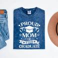 Proud Mom Of PhD Graduate Doctorate Graduation Mineral Wash Tshirts Mineral Navy