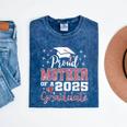 Proud Mother Of 2025 College Graduate Family Graduation Mineral Wash Tshirts Mineral Navy