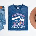 Proud Nana Of a 2018 Graduate Grandmother Graduation Mineral Wash Tshirts Mineral Navy