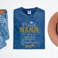 Proud Nana Of a 2025 Graduate Senior Graduation Women Premium Tri-Blend Mineral Wash Tshirts Mineral Navy