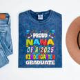 Proud NANA Of a 2025 Kindergarten Graduate Graduation Mineral Wash Tshirts Mineral Navy