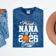 Proud Nana Of A 2026 Senior Basketball Graduation Mineral Wash Tshirts Mineral Navy