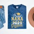 Proud Nana Of a Class Of 2025 Graduate Senior Graduation Mineral Wash Tshirts Mineral Navy