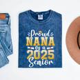Proud Nana Of A Class Of 2025 Senior Graduation Mineral Wash Tshirts Mineral Navy