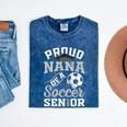 Proud Nana Of a Soccer Senior Class Of 2026 Graduation Mineral Wash Tshirts Mineral Navy