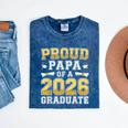 Proud Papa Of A 2026 Graduate Shirt Class Of 2026 Graduation Mineral Wash Tshirts Mineral Navy