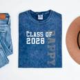 Proud Pappy Of A 2026 Graduate Grad Senior Graduation Mineral Wash Tshirts Mineral Navy