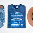 Proud Parent Of a 2018 Senior Graduation Mineral Wash Tshirts Mineral Navy