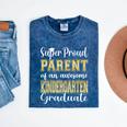 Proud Parent Of Kindergarten Graduate 2024 Graduation Parent Mineral Wash Tshirts Mineral Navy
