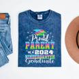 Proud Parent Of Kindergarten Graduate 2024 Graduation Parent Premium Mineral Wash Tshirts Mineral Navy