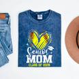 Proud Senior Mom Class Of 2026 Softball Graduation Heart Mineral Wash Tshirts Mineral Navy