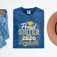 Proud Sister Of 2026 Graduate College Graduation Hat Party Mineral Wash Tshirts Mineral Navy