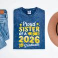 Proud Sister Of A 2026 Graduate Senior Class Graduation Mineral Wash Tshirts Mineral Navy