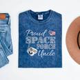 Proud Space Force Uncle Space Force Graduation Tee Mineral Wash Tshirts Mineral Navy