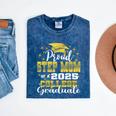 Proud Step Mom Of 2025 College Graduate Family 24 Graduation Mineral Wash Tshirts Mineral Navy