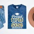 Proud Stepdad Of A 2026 Graduate Class Of Graduation Premium Tri-Blend Mineral Wash Tshirts Mineral Navy