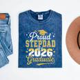 Proud Stepdad Of a Class Of 2026 Graduate Senior Graduation Mineral Wash Tshirts Mineral Navy