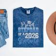 Proud Stepdad Of Senior 2026 Class Of 2026 Graduation Mineral Wash Tshirts Mineral Navy