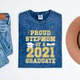 Proud Stepmom Of a 2021 Graduate School Graduation Party Mineral Wash Tshirts Mineral Navy