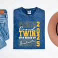 Proud Twin Of a 2025 Graduate Grad Prom Graduation Squad 25 Mineral Wash Tshirts Mineral Navy