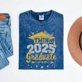 Proud Twin Of a 2025 Graduate Team 25 Senior Graduation Mineral Wash Tshirts Mineral Navy