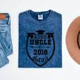 Proud Uncle Of a 2018 Grad Graduation Family Mineral Wash Tshirts Mineral Navy