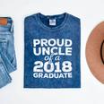 Proud Uncle Of A 2018 Graduate Graduation Mineral Wash Tshirts Mineral Navy