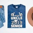 Proud Uncle Of A 2019 Senior School Graduation Shirt Mineral Wash Tshirts Mineral Navy