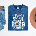 Proud Uncle Of A 2026 Senior Football Graduation Mineral Wash Tshirts Mineral Navy